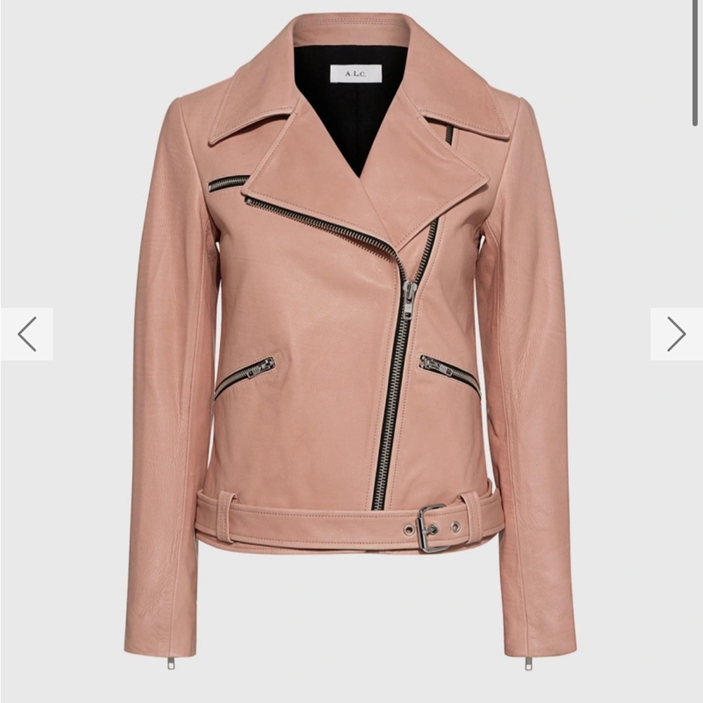 A.L.C. Pink Leather Jacket